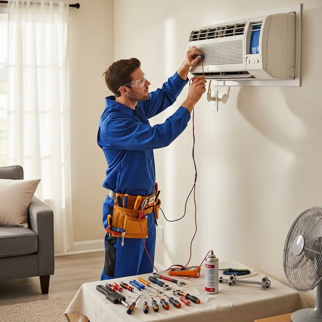 Gördes Arçelik Arçelik klima gaz dolumu ve bakım – Enerji verimliliği artırıldı. - Teknik servis örneği